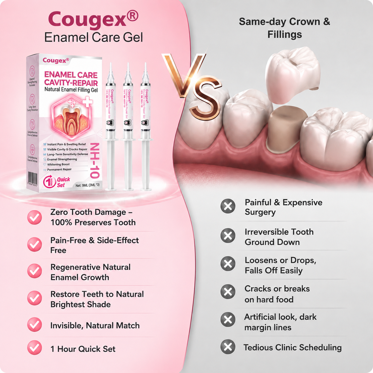 💥100K+ SOLD💕 - COUGEX® Cavity-Repair Natural Enamel Filling Gel