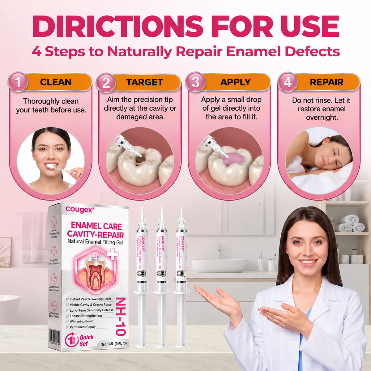 💥100K+ SOLD💕 - COUGEX® Cavity-Repair Natural Enamel Filling Gel